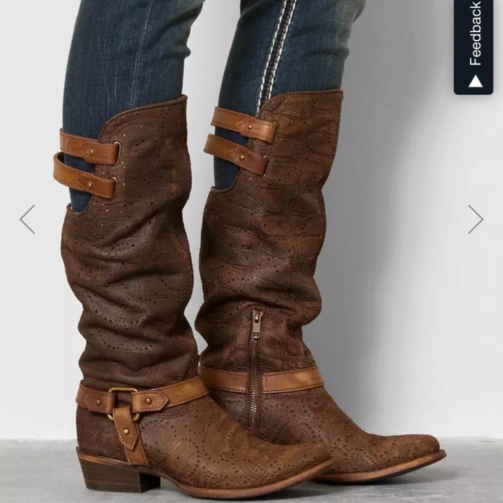 Women’s Corral Deer Riding Boots Size 7M